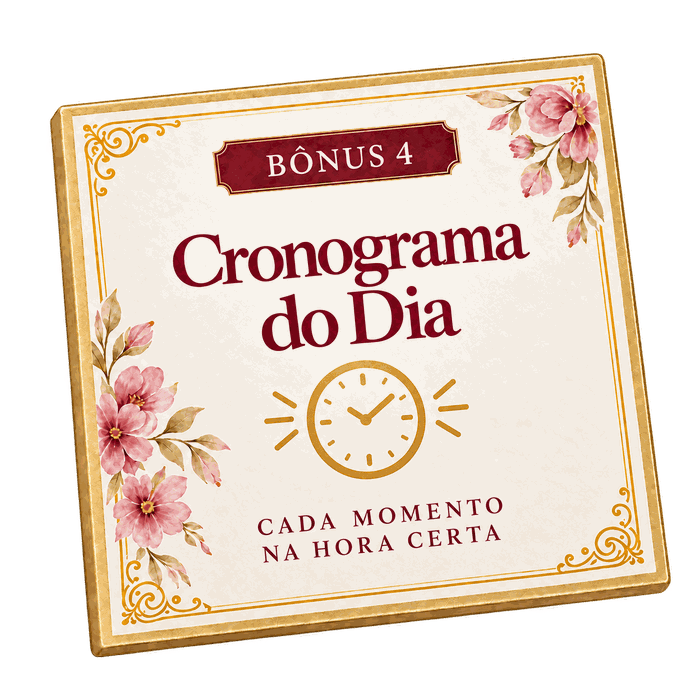 Bônus 4: Cronograma do Dia