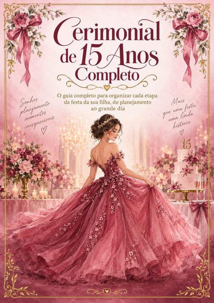 Capa do Cerimonial de 15 Anos Completo
