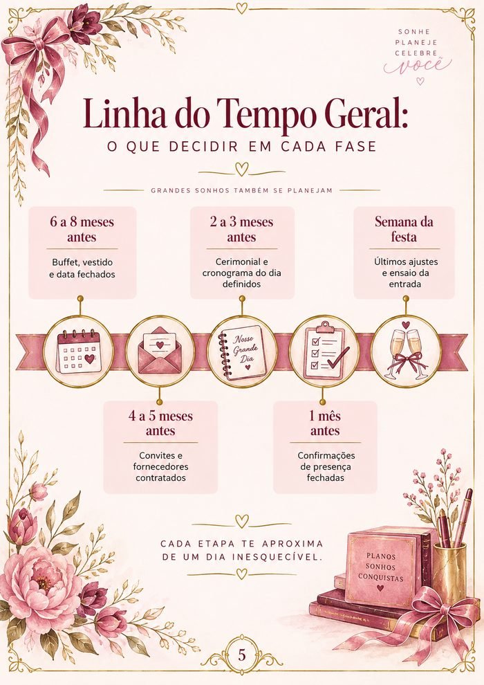 Linha do tempo geral do planejamento